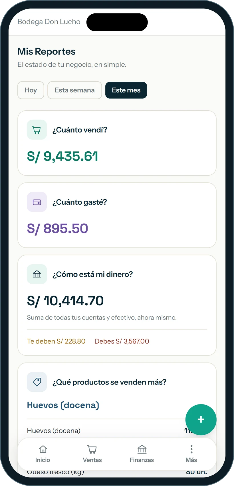 Venta Fácil en el celular